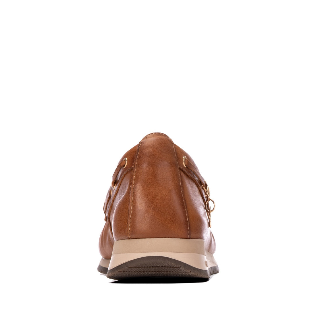 Carmela 16423501 mocassin cuir camel plat