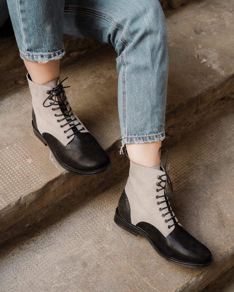 Dessine Moi Un Soulier Boots Billie bottines velours cendre noir