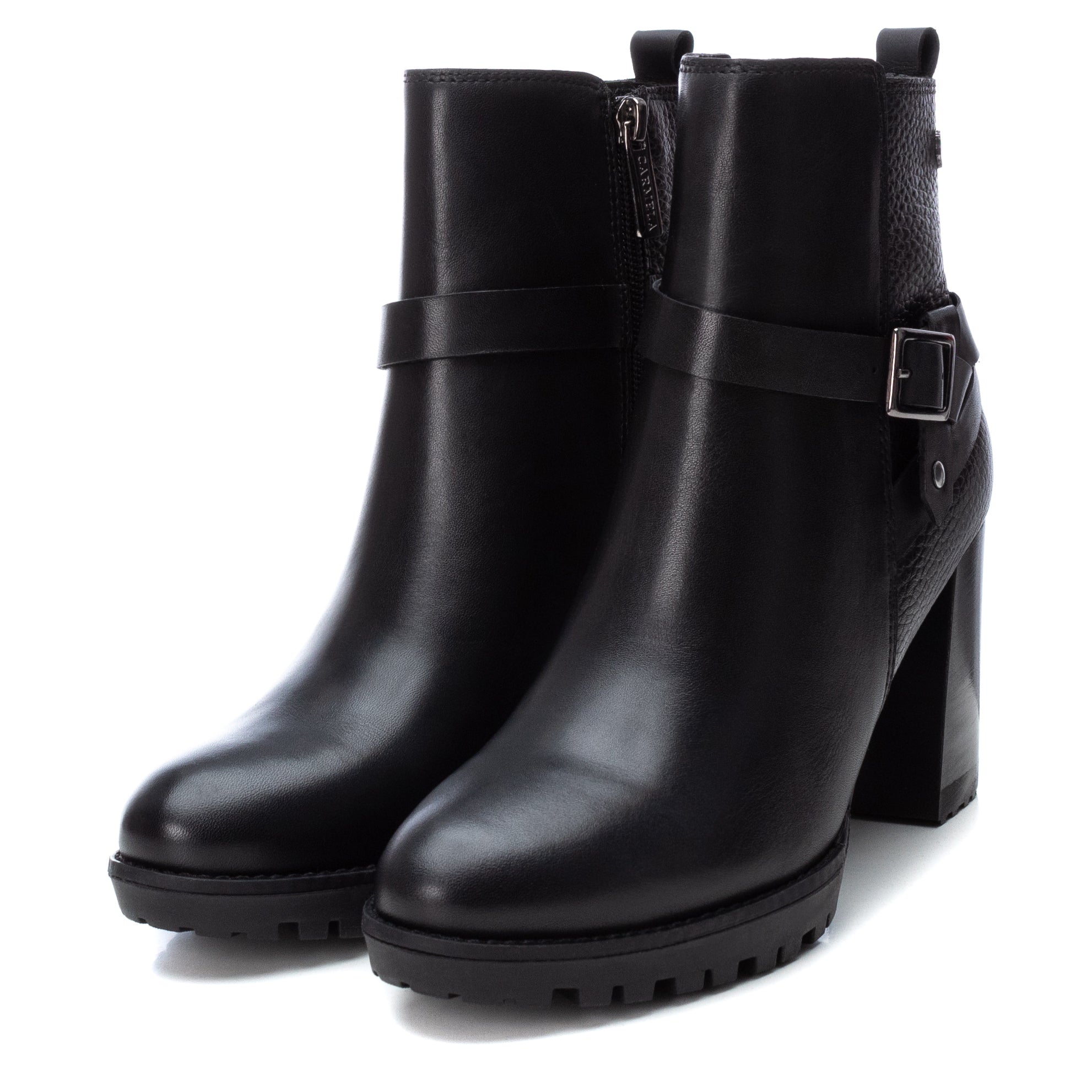 Carmela 16005602 bottine cuir noir talon 8 cm