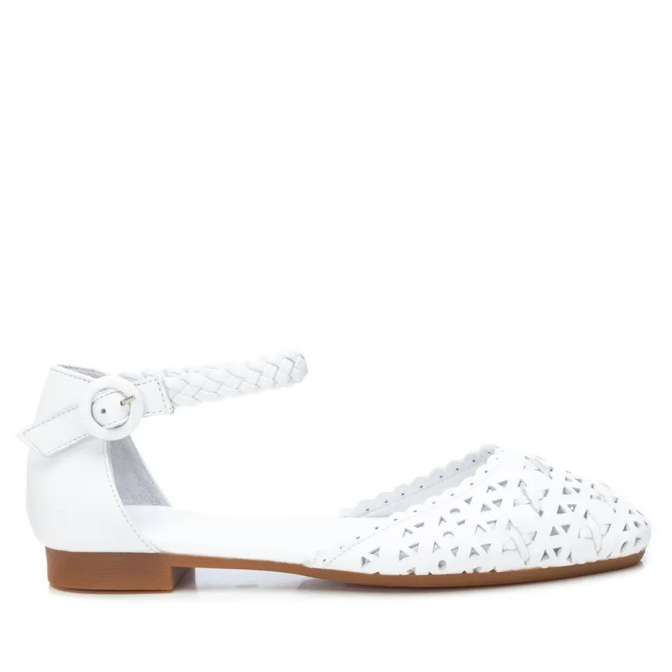 Carmela 16067101 ballerines cuir blanc ajouré