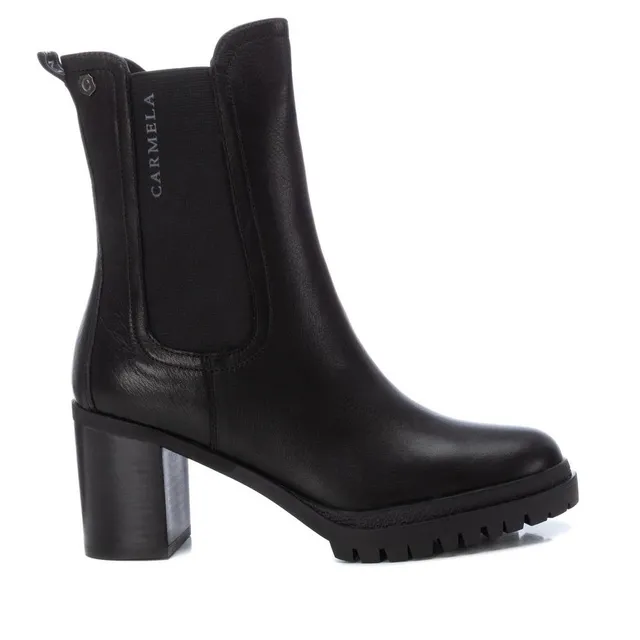 Carmela 16031501 bottine femme cuir noir talon 8 cm