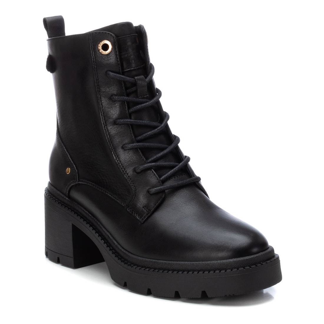 Carmela 16191402 bottines femme cuir noir talon moyen