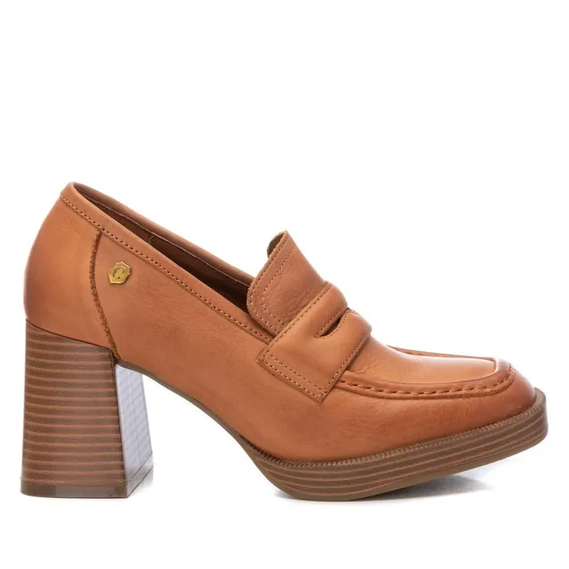 Carmela 16121801 mocassin femme marron cuir talon 8 cm