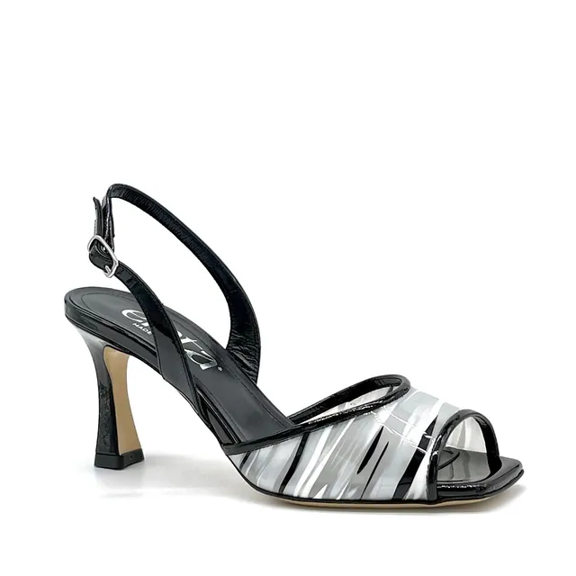 ELATA 15138 sandale vernie noire 37 talon 7,5 cm
