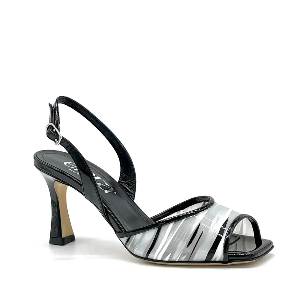 ELATA 15138 sandale vernie noire 37 talon 7,5 cm