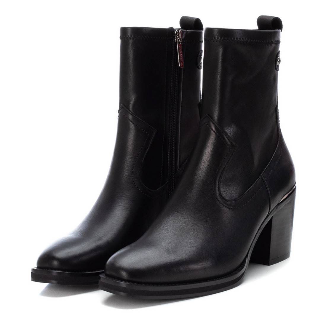 Carmela 16111501 bottines femme noir cuir talon 7 cm