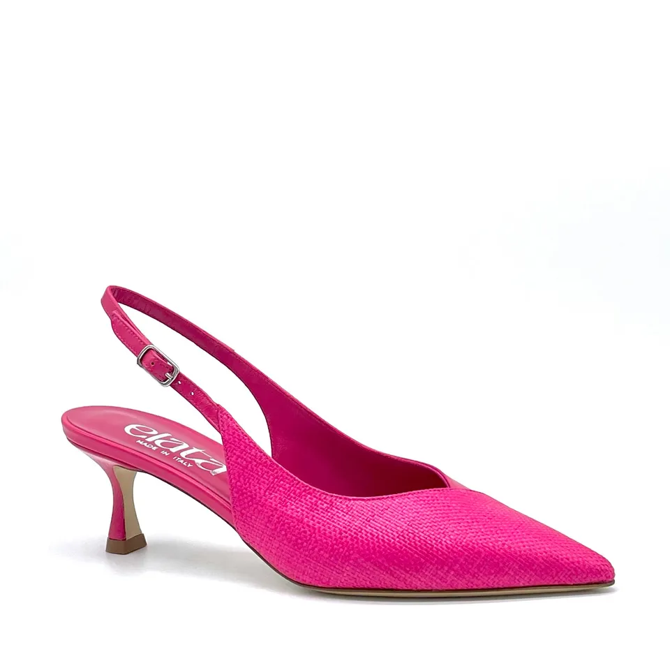 Elata 15114-1 slingbacks raphia fuchsia talon 5,5 cm