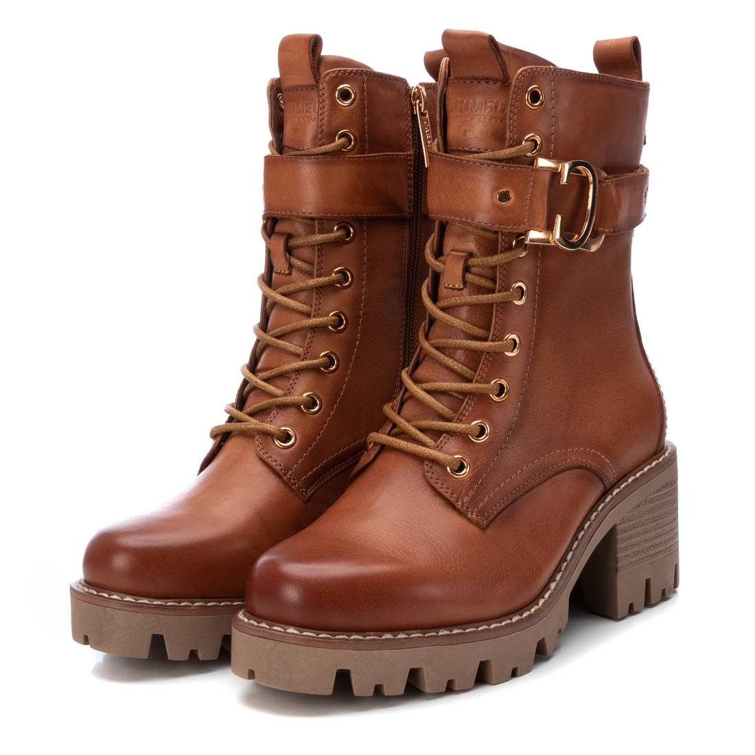 Carmela 16107501 boots cuir marron talon 7 cm