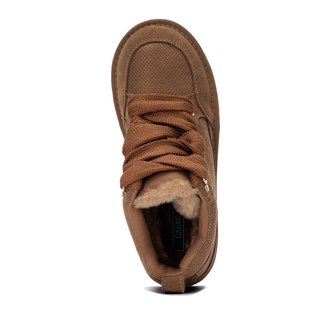 Carmela 16419301 bottines cuir camel plates