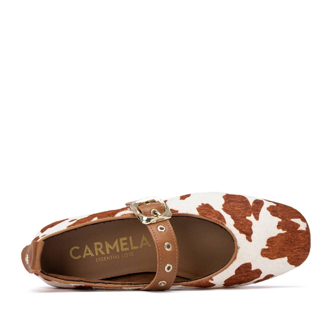 Carmela 16437701 ballerines camel plates suède