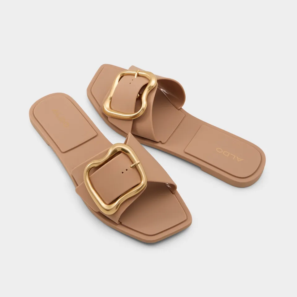 Aldo Zoea sandales plates marron