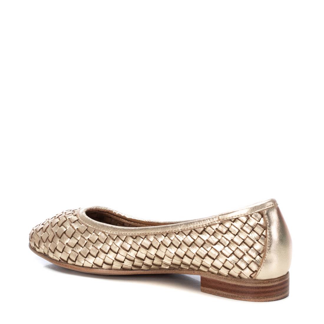 Carmela 16127701 ballerine cuir doré tressé