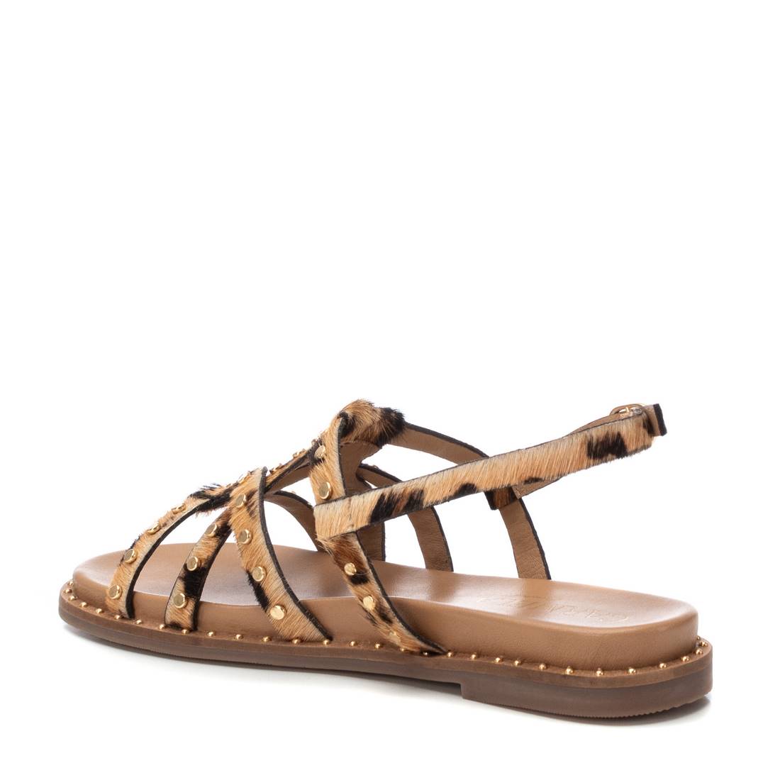 Carmela 16239204 sandales femme léopard cuir plates