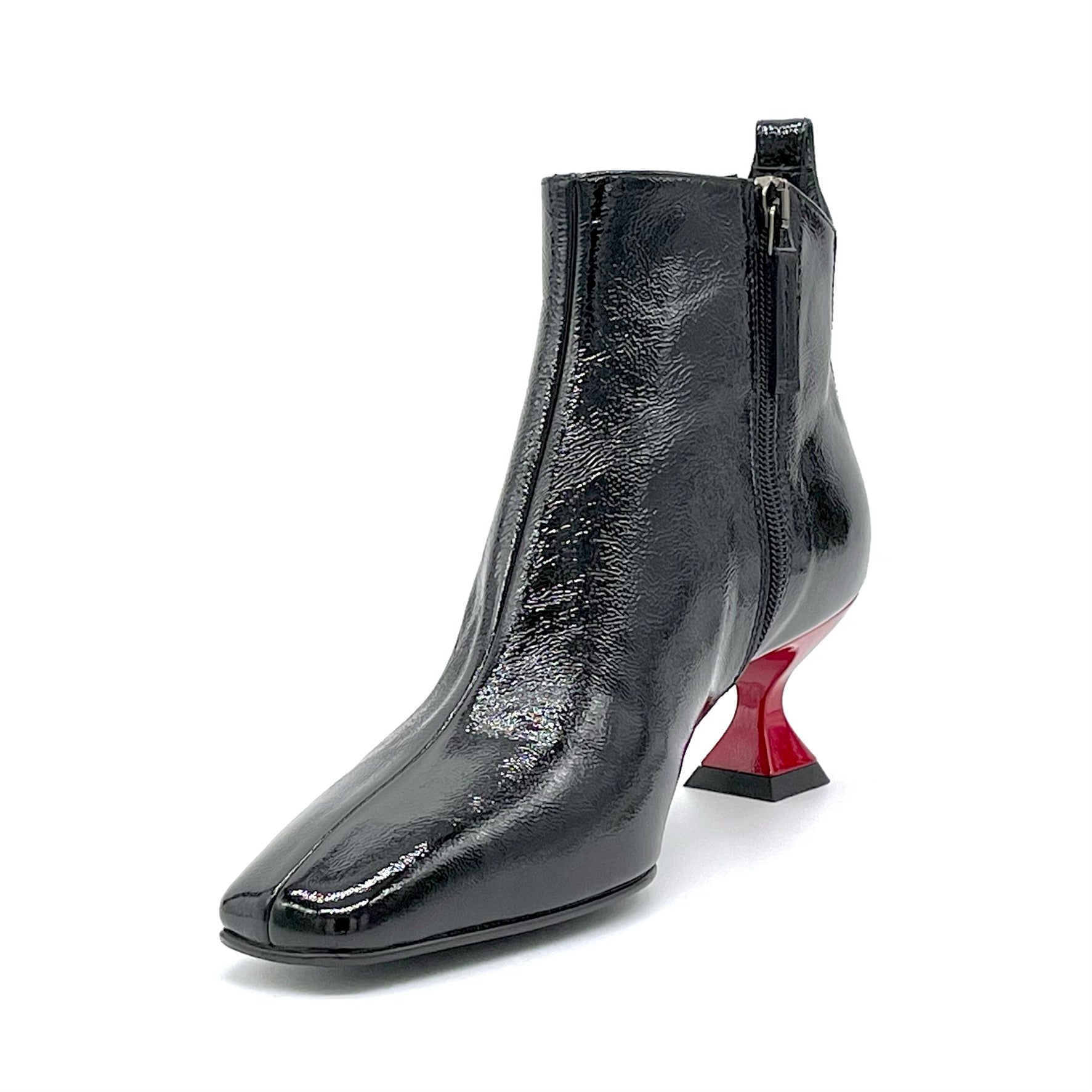 Elata 53547 bottine vernis noir talon rouge 5,5 cm