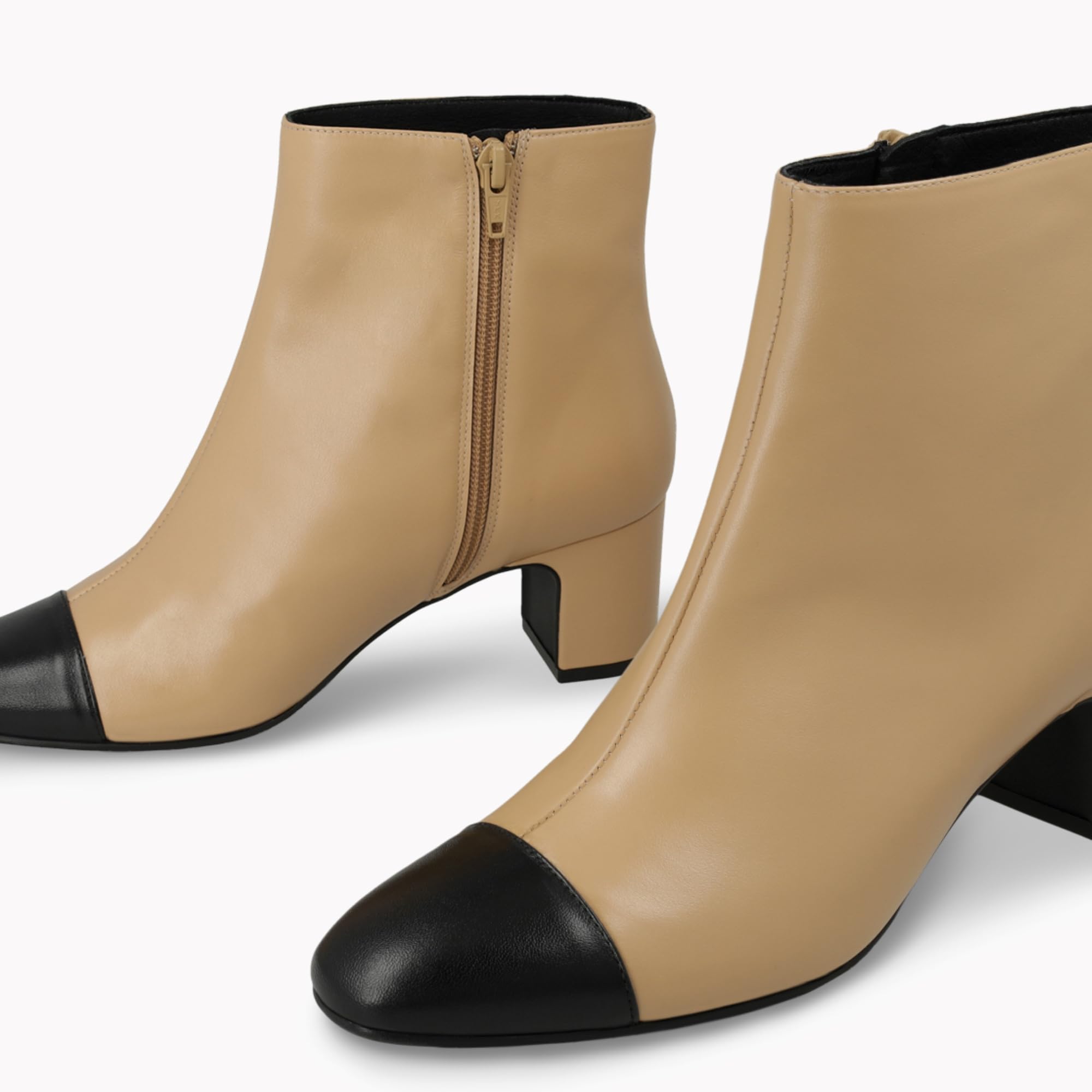 LODI RISCO bottines beige cuir femme