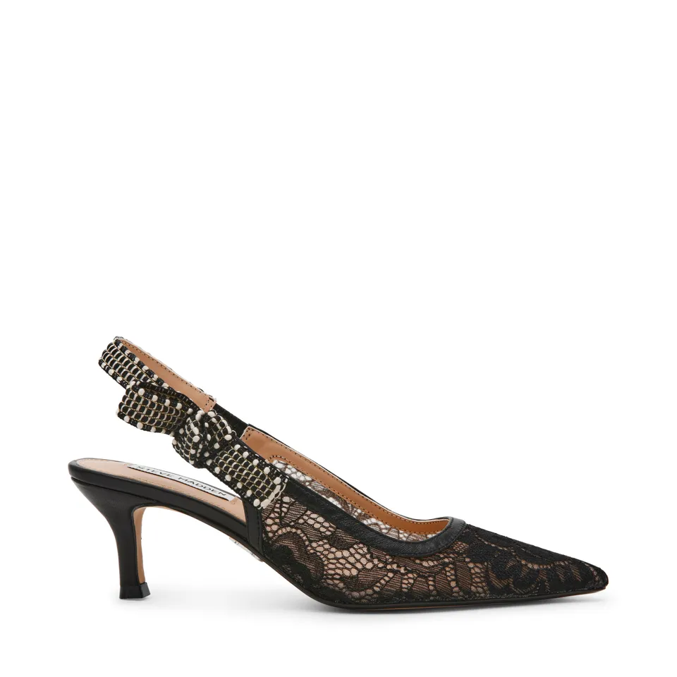 Steve Madden Ensemble escarpin dentelle noire petit talon