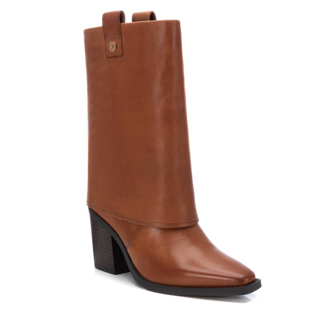 Carmela 16187704 Bottes Femme Marron Cuir Talon 8 cm