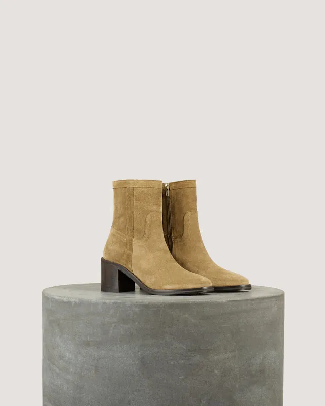 Tila March Laure boots cuir antilope talon 6 cm