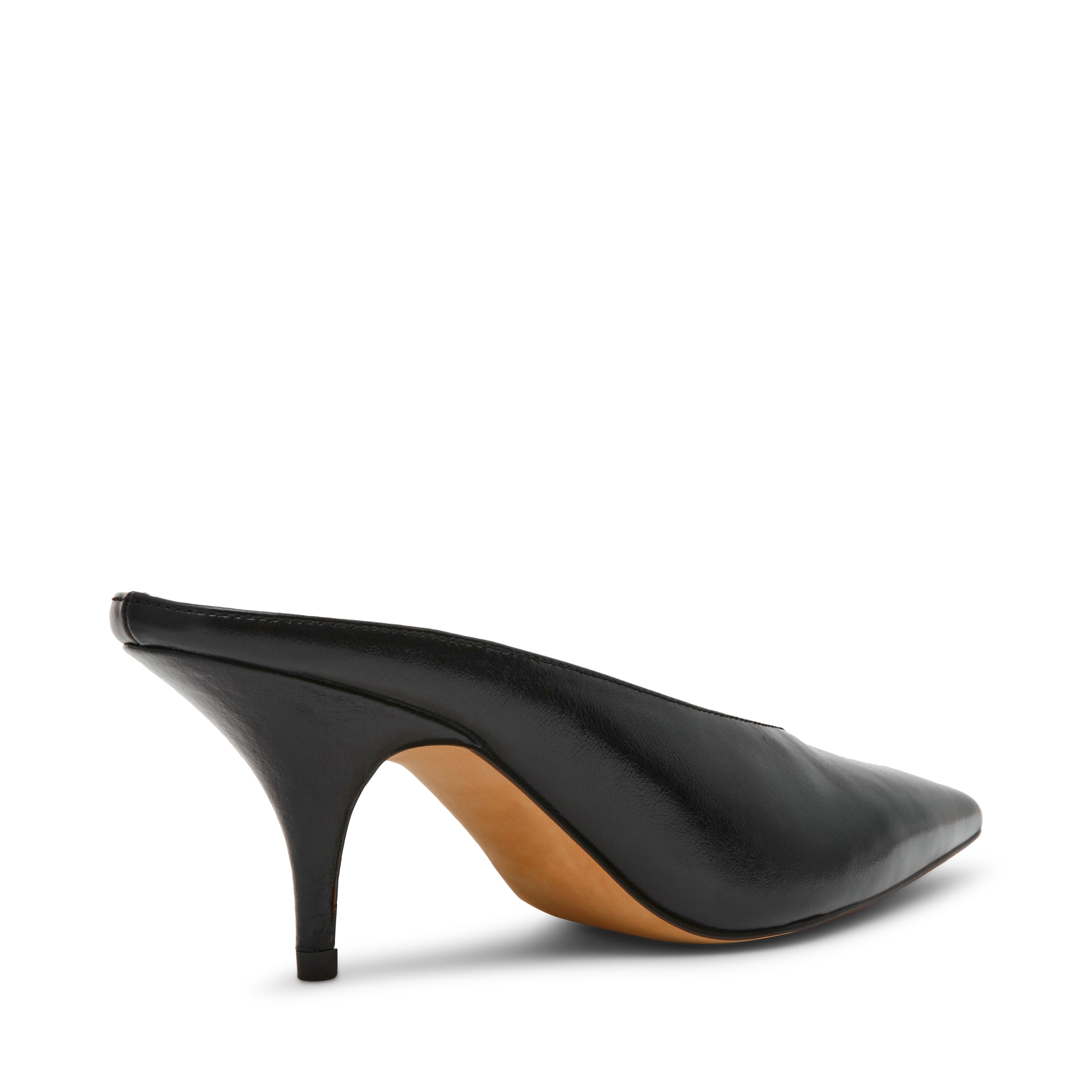 Steve Madden Fonza mules cuir noir talon 5 cm