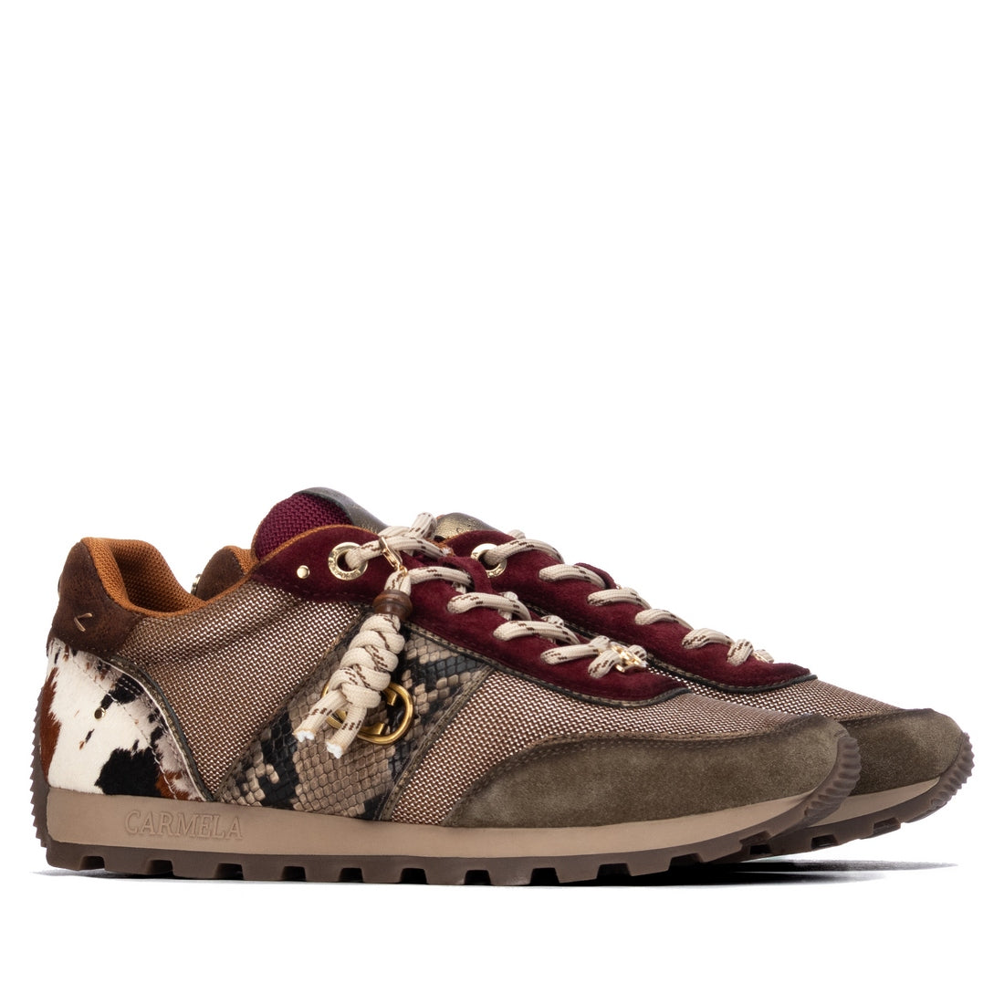 Carmela 16423704 baskets femme multicolore cuir lacets