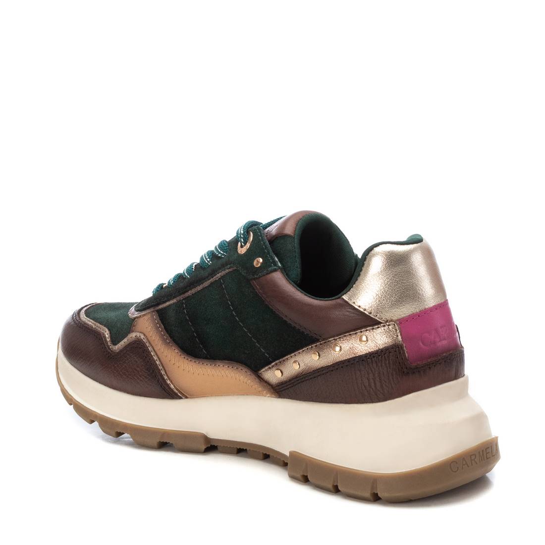 Carmela 16182703 sneaker verte cuir compensée