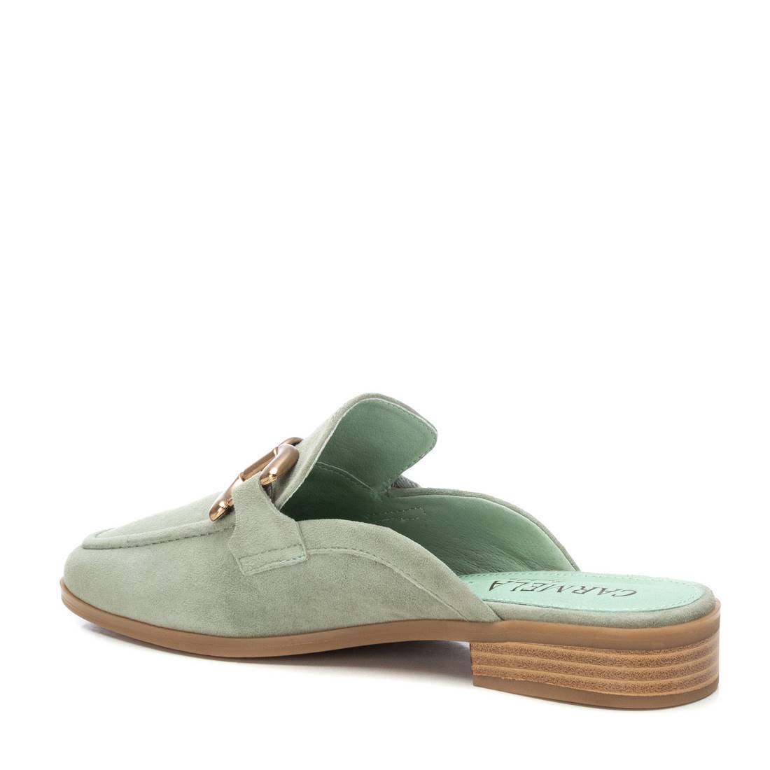 Carmela 16150501 mule femme cuir vert slip-on