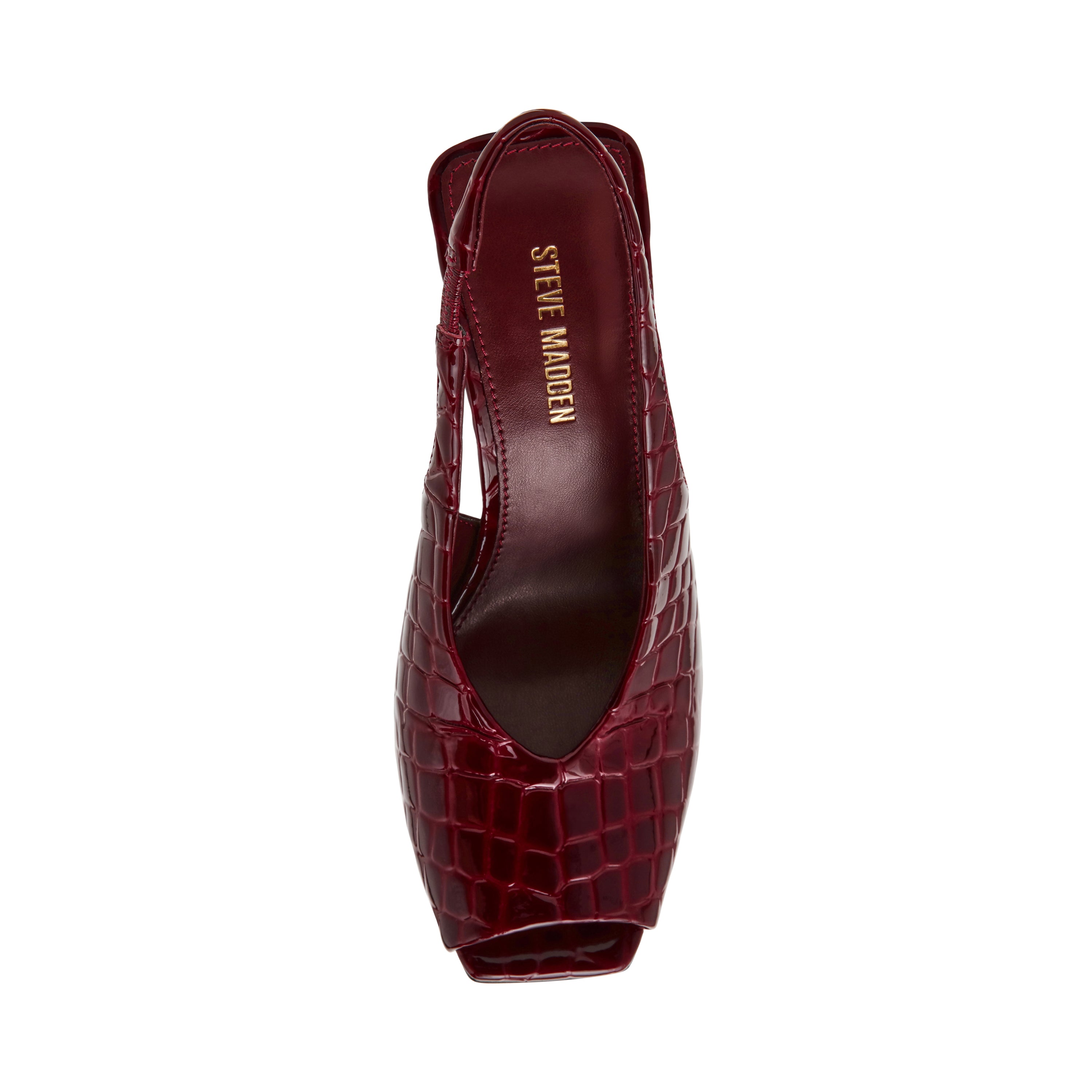 Steve Madden Lucian sandales bordeaux cuir 10,5 cm
