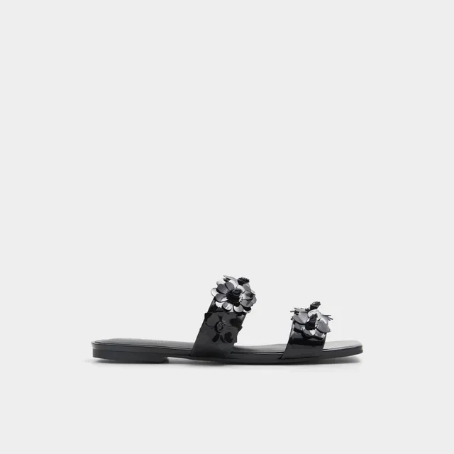 ALDO Fiore sandales plates noires confort