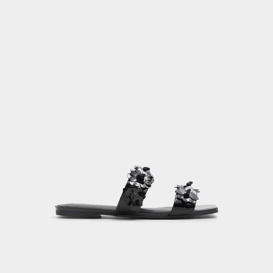 ALDO Fiore sandales plates noires confort