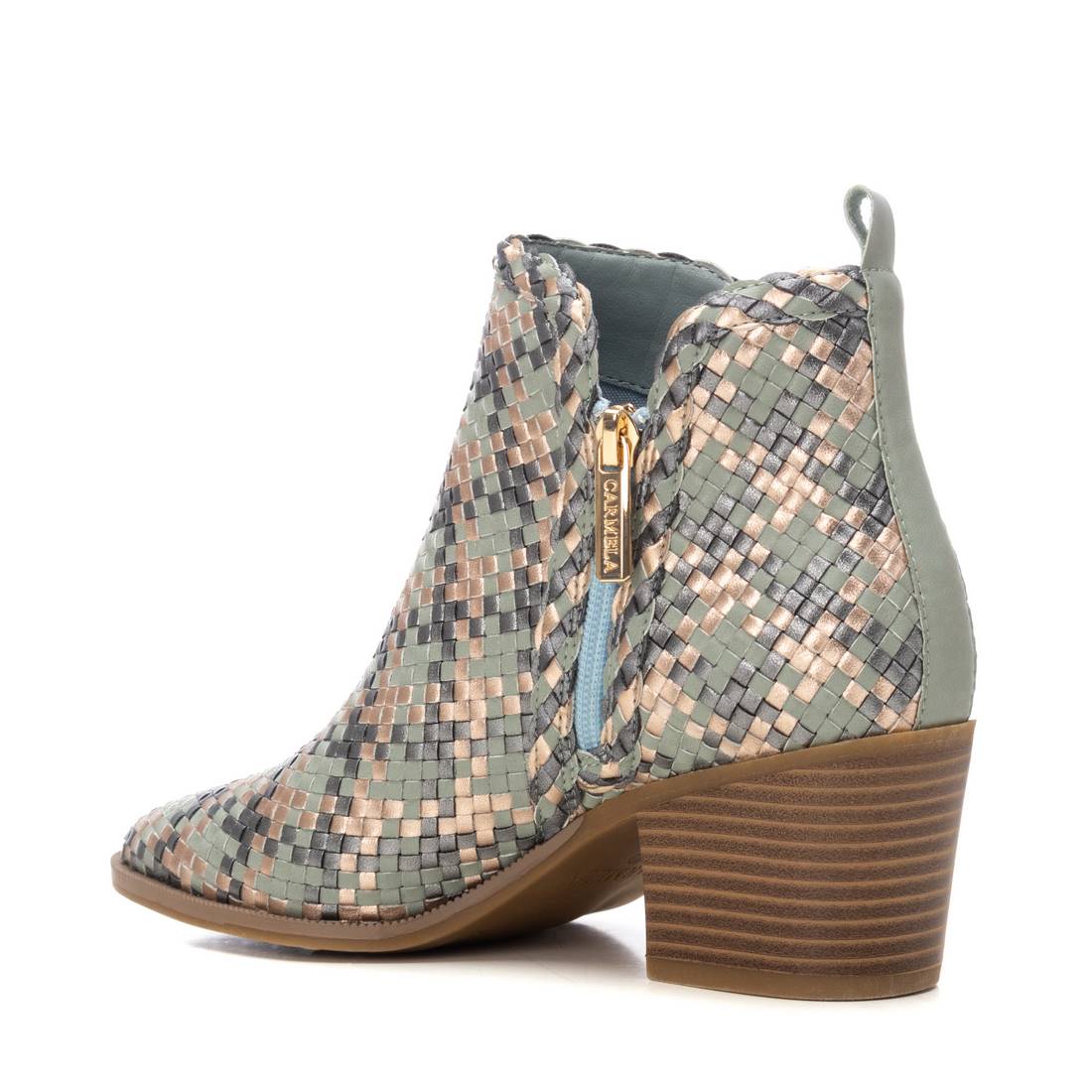 Carmela 16234203 bottines jean cuir talon large