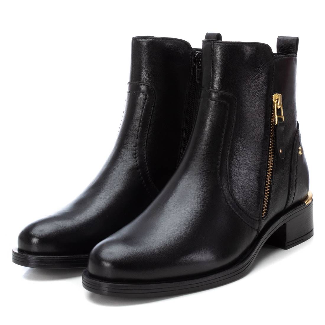 Carmela 16201702 bottine cuir noir talon 4 cm