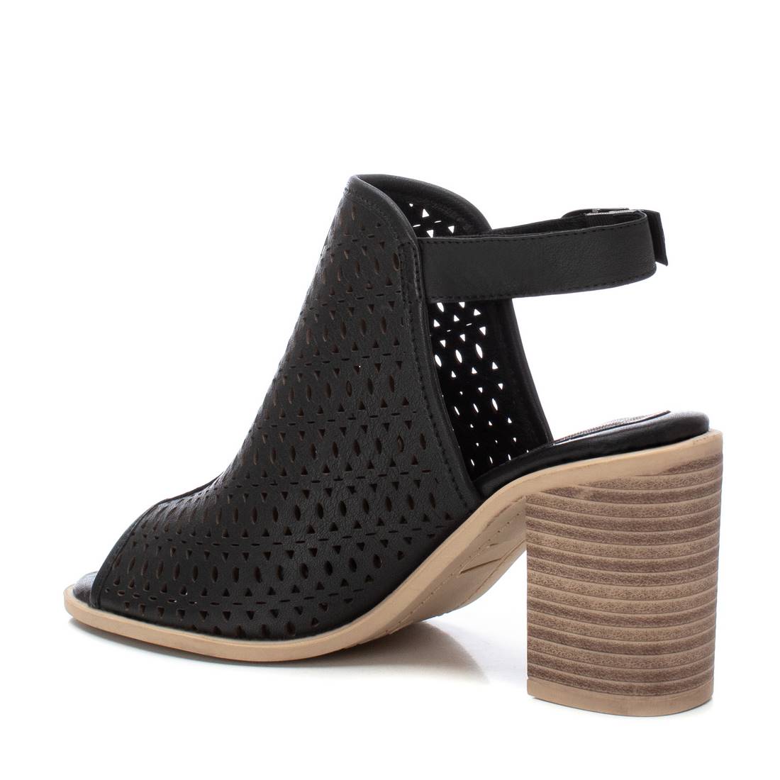 Carmela 16135104 sandale cuir noir talon 8 cm