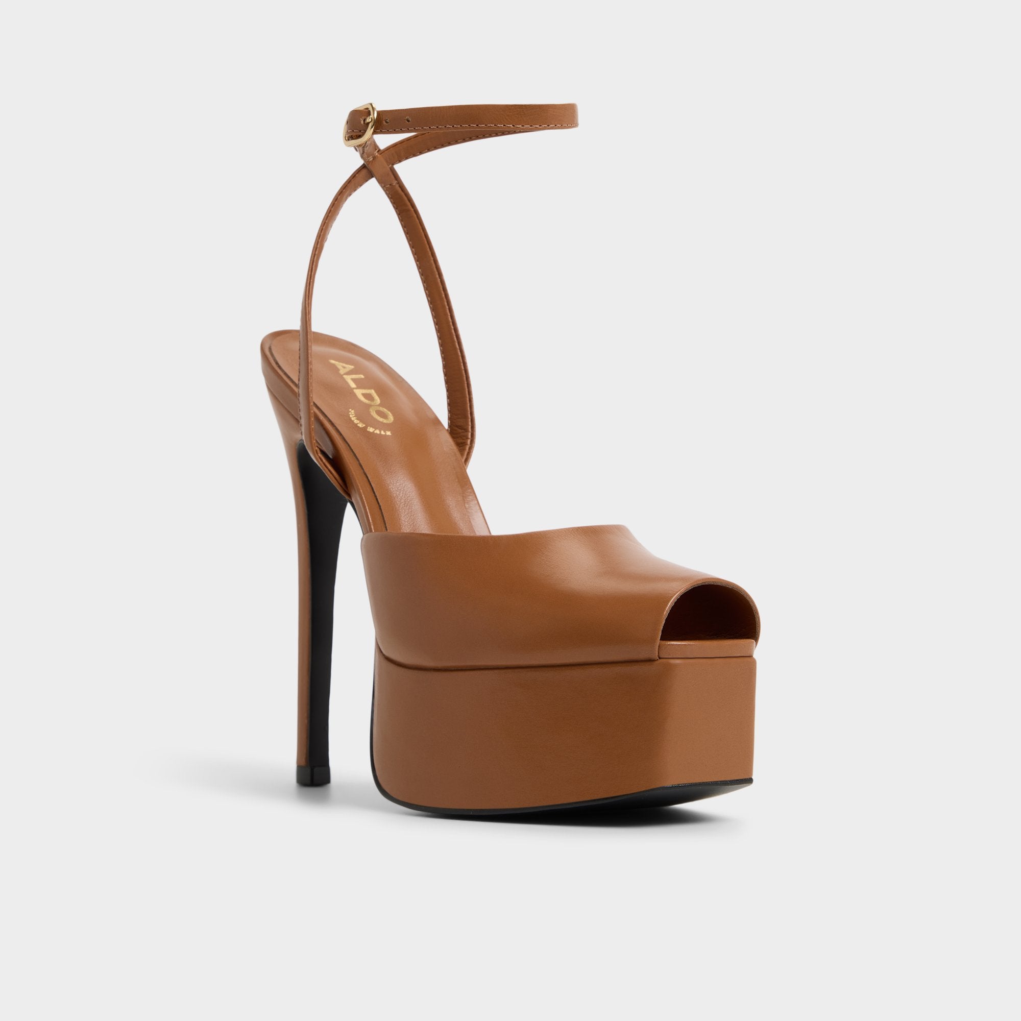 ALDO Thalina escarpin marron plateforme