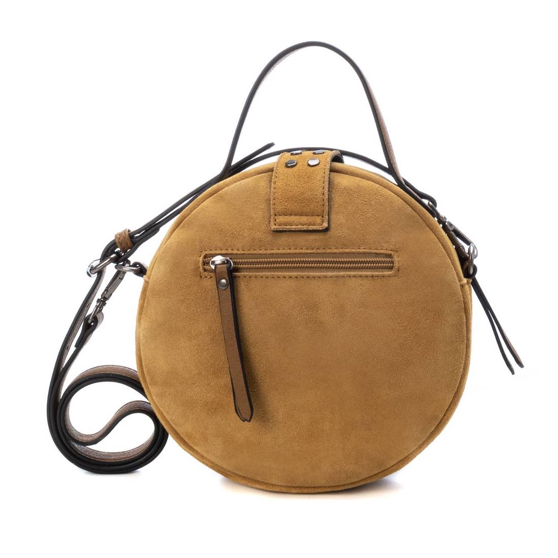 Carmela 18601204 sac bandoulière femme cuir jaune rond