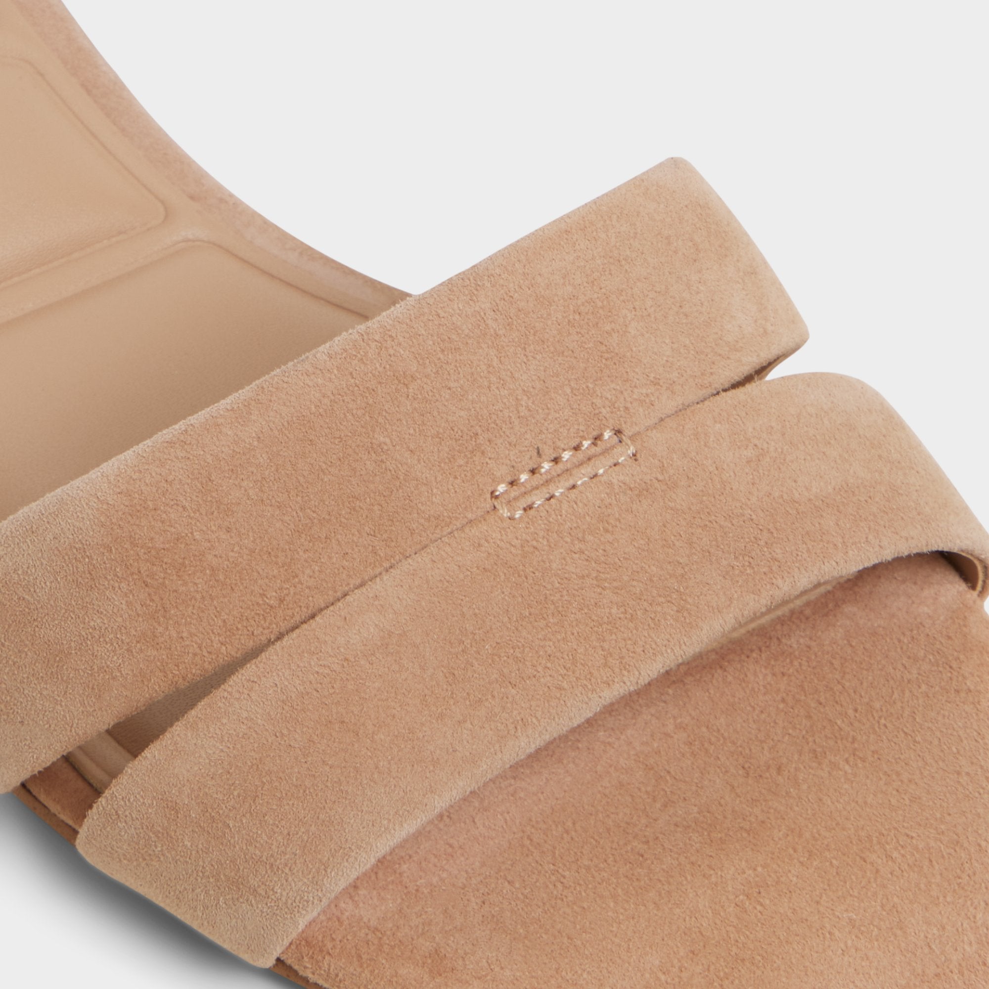 ALDO Scarletta sandales suède marron petit talon