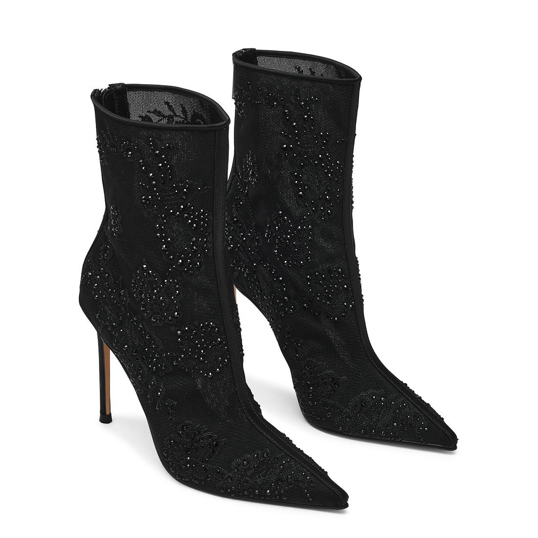 Steve Madden Sharina bottines femme noir maille talon 10 cm