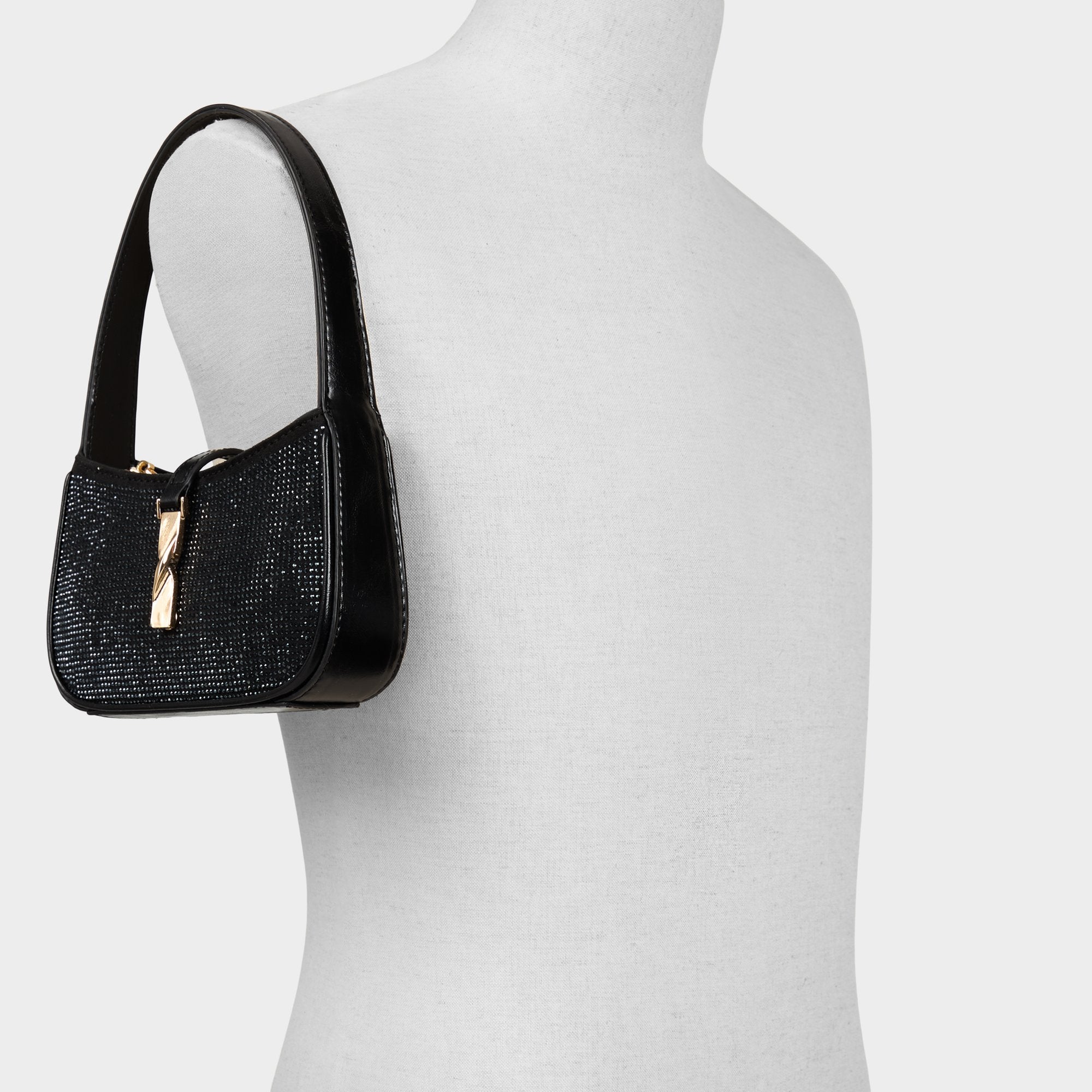 ALDO Abriellaa sac épaule perles noir brillant