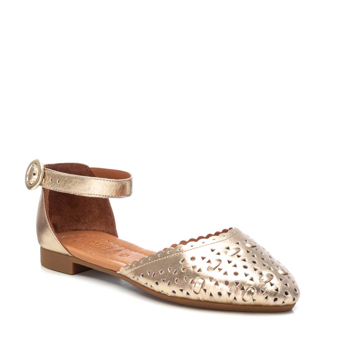 Carmela 16158006 ballerine femme cuir doré ajouré