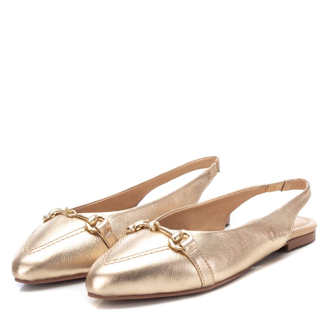 Carmela 16073306 ballerines cuir doré talon plat
