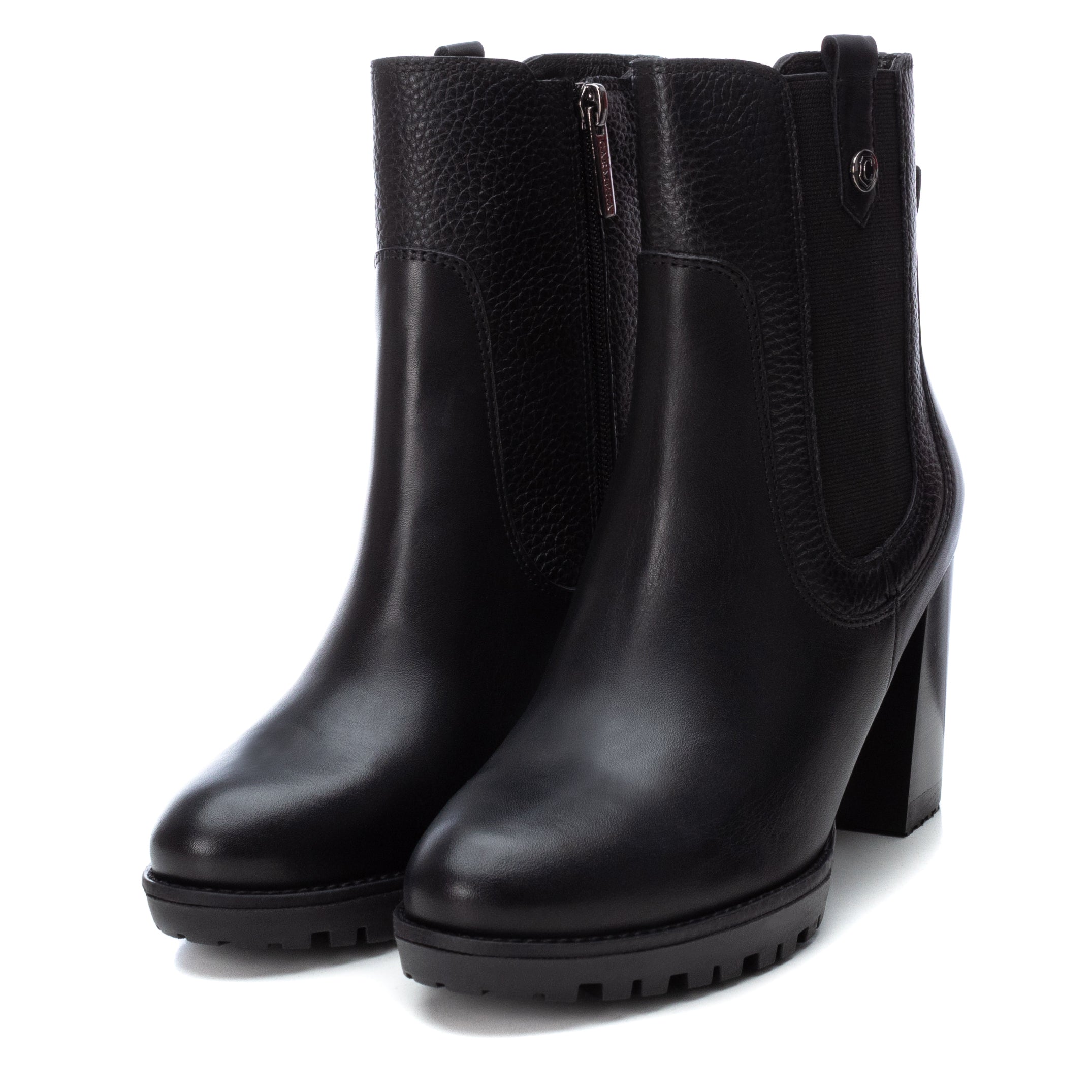 Carmela 16005201 boots chelsea cuir noir talon 9 cm