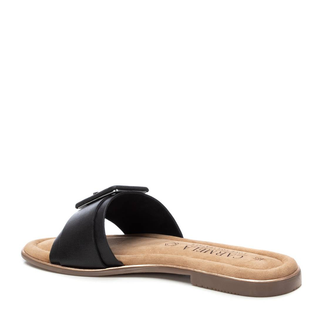 Carmela 16240601 mules cuir noir plats
