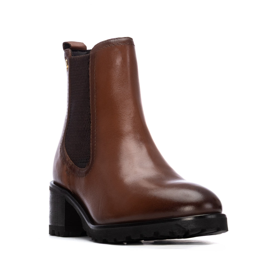 Carmela 16400002 bottines cuir camel talon