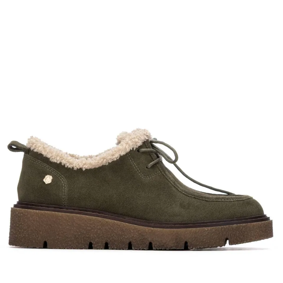 Carmela 16266901 chaussures cuir kaki lacets
