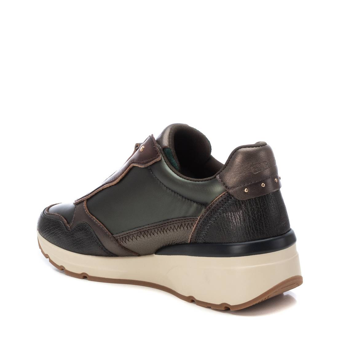 Carmela 16183007 basket verte cuir zip