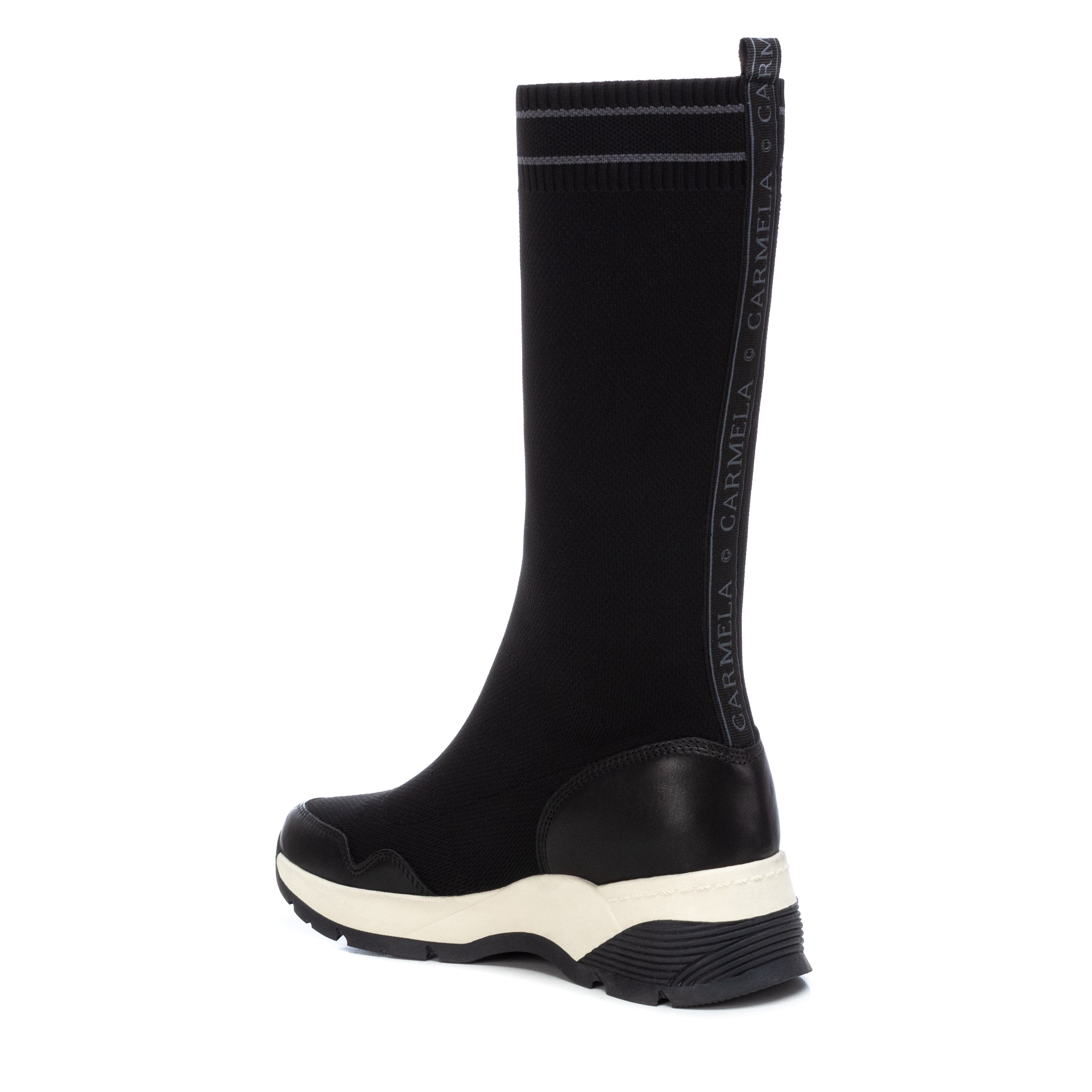 Carmela 16035401 basket montante noir textile