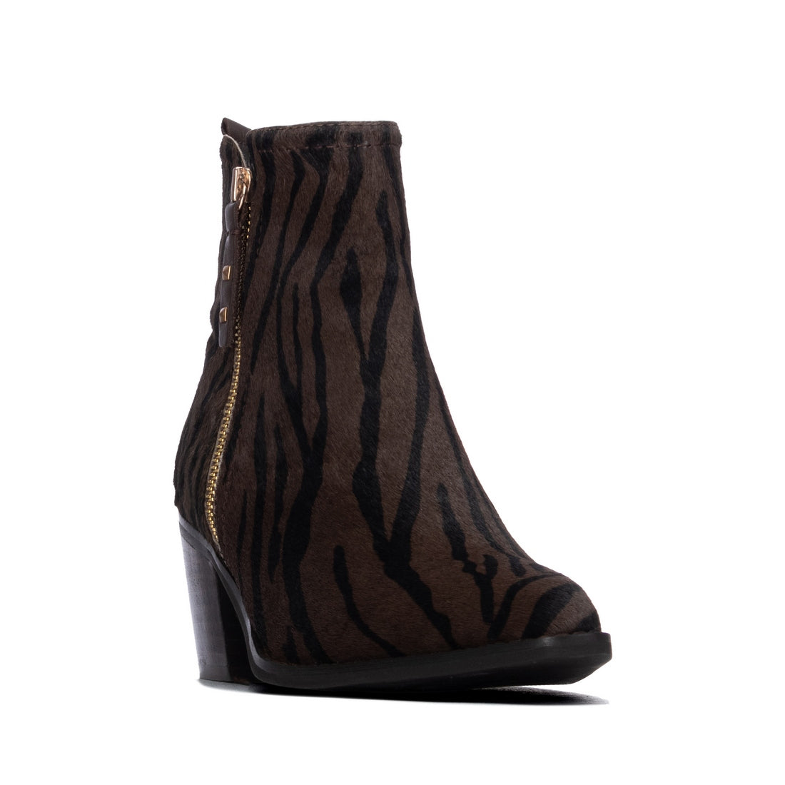 Carmela 16438601 bottine femme noir animal cuir
