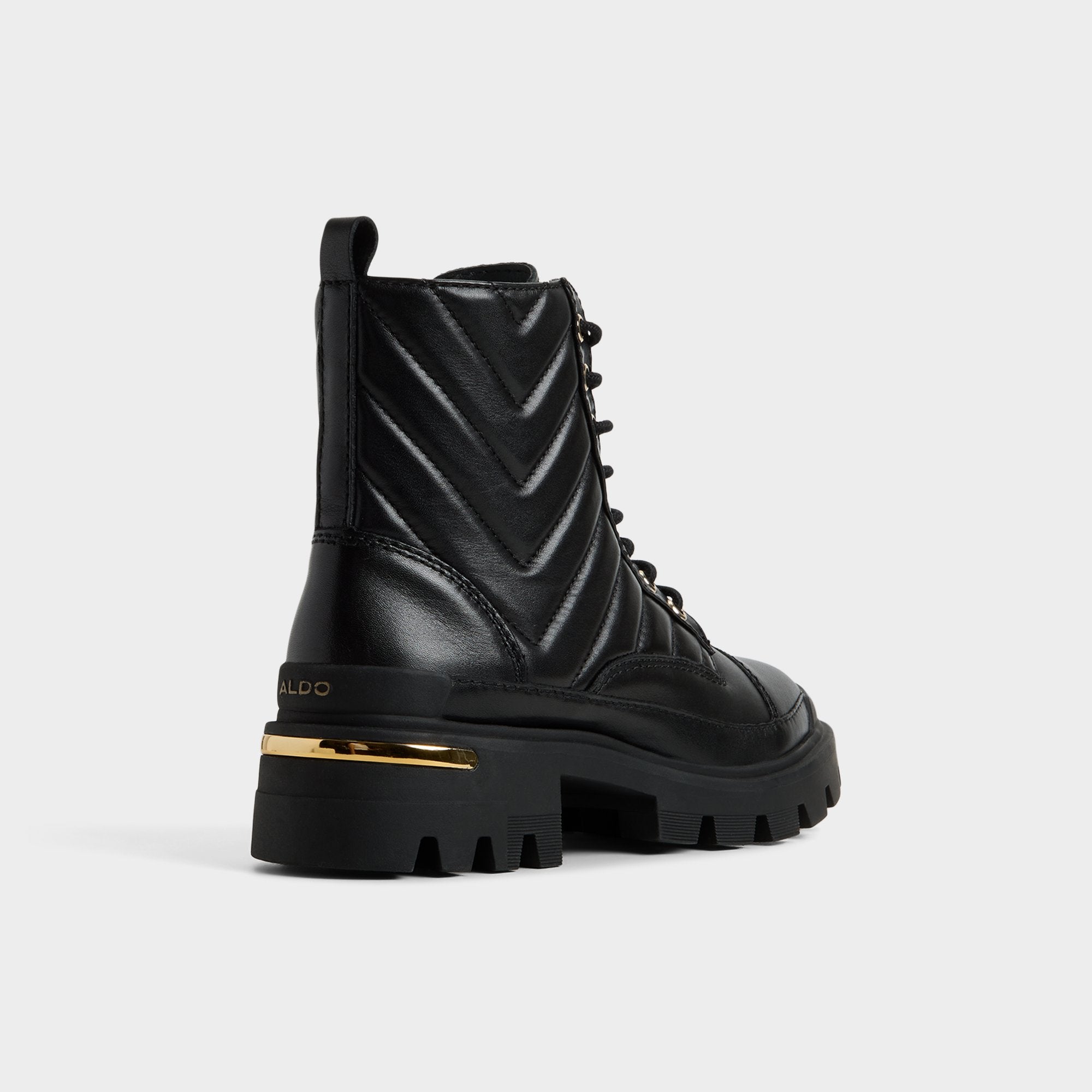 ALDO Quilt bottines combat matelassées noires pointure 38