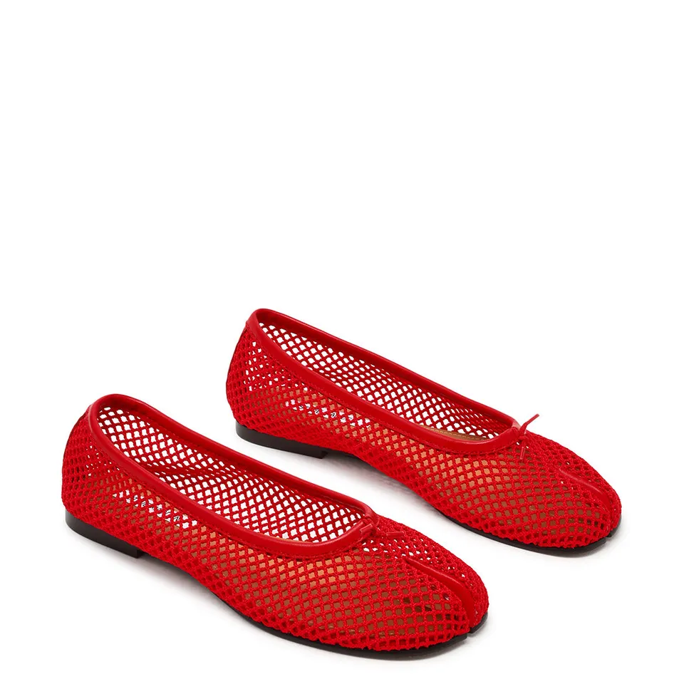 Steve Madden Calico ballerine rouge mesh 1,5 cm