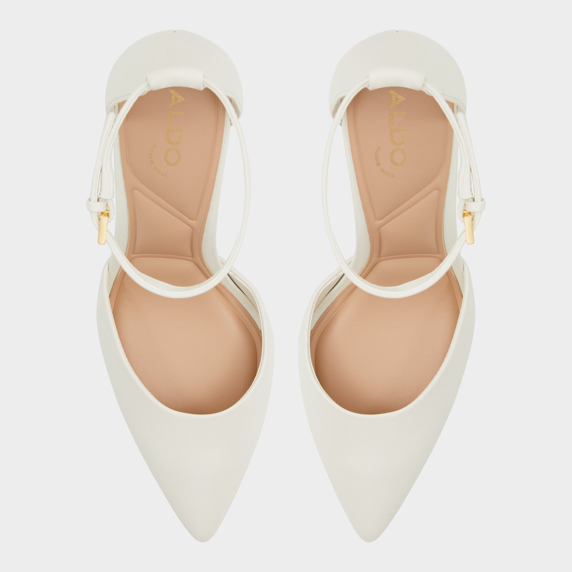 ALDO Faith escarpins blancs talon bloc brides