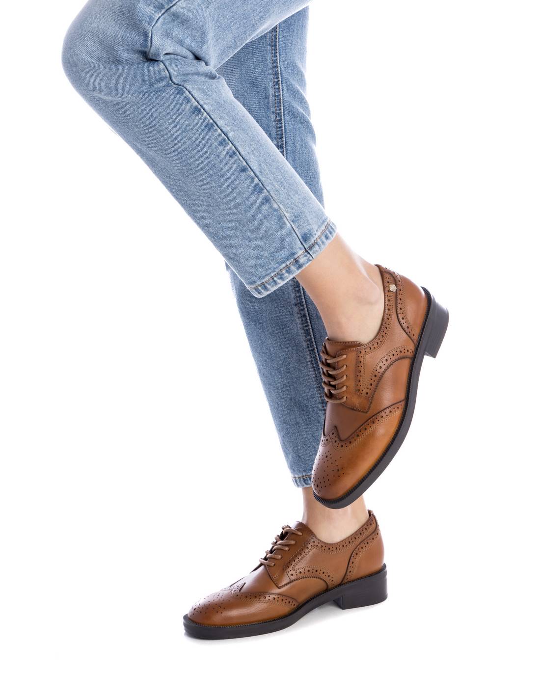 Carmela 16196403 derby femme cuir véritable marron